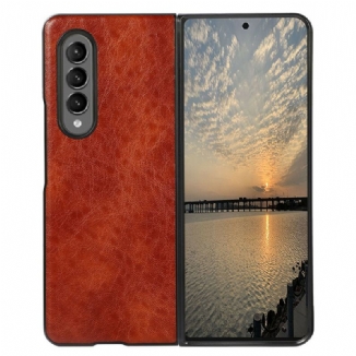 Coque Samsung Galaxy Z Fold 3 5G Simili Cuir Texturé