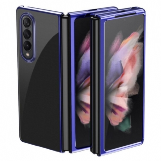 Coque Samsung Galaxy Z Fold 3 5G Transparente Rebords Style Métal