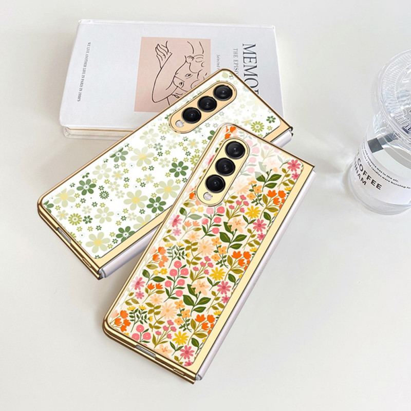Coque Samsung Galaxy Z Fold 3 5G Verre Trempé Florale