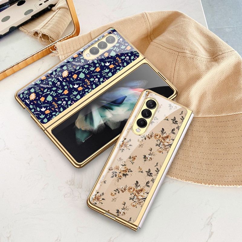 Coque Samsung Galaxy Z Fold 3 5G Verre Trempé Florale