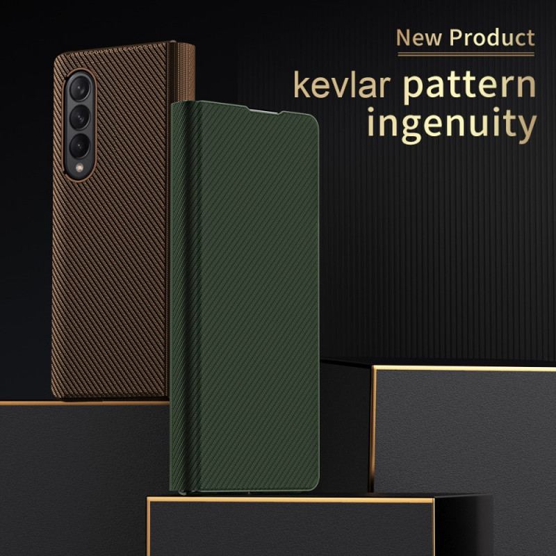 Flip Cover Samsung Galaxy Z Fold 3 5G Fibre Carbone Stylée