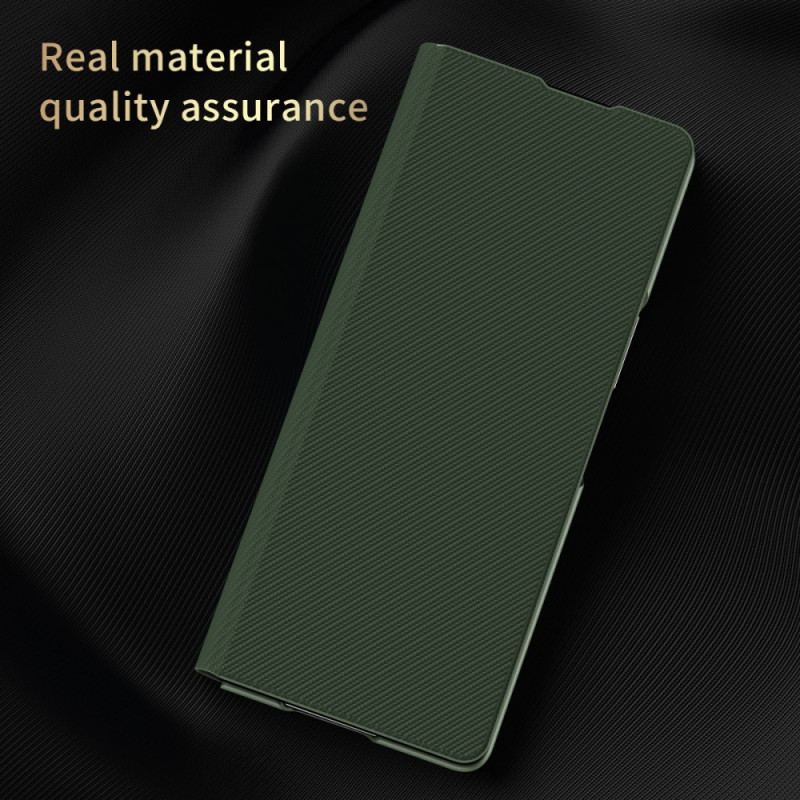 Flip Cover Samsung Galaxy Z Fold 3 5G Fibre Carbone Stylée