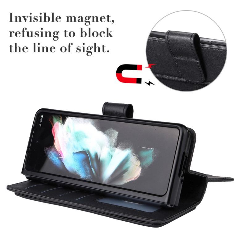 Housse Samsung Galaxy Z Fold 3 5G Multi-fonctions Porte-Monnaie Business