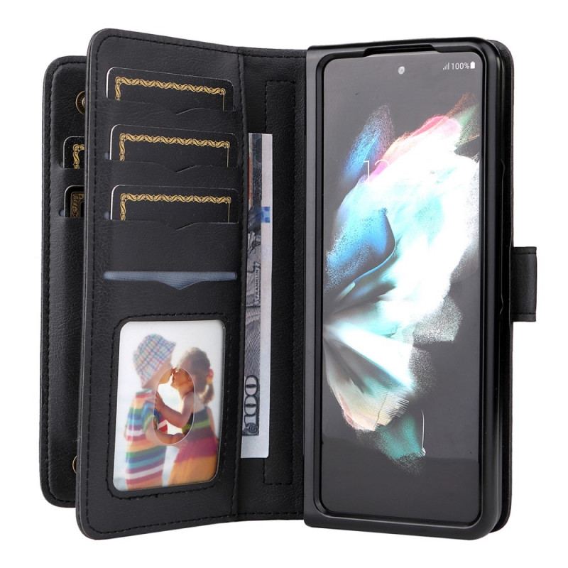 Housse Samsung Galaxy Z Fold 3 5G Multi-fonctions Porte-Monnaie Business