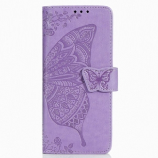 Housse Samsung Galaxy Z Fold 3 5G Papillon Design avec Lanière