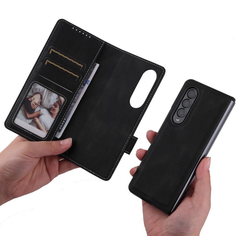 Housse Samsung Galaxy Z Fold 3 5G Vintage Coque Détachable