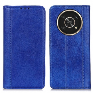 Flip Cover Honor Magic 4 Lite 5G Version Coloré Cuir Fendu
