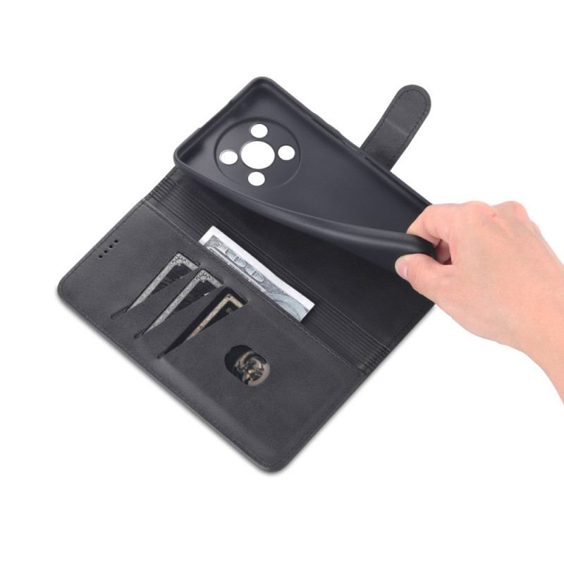 Housse Honor Magic 4 Lite 5G AZNS Effet Cuir