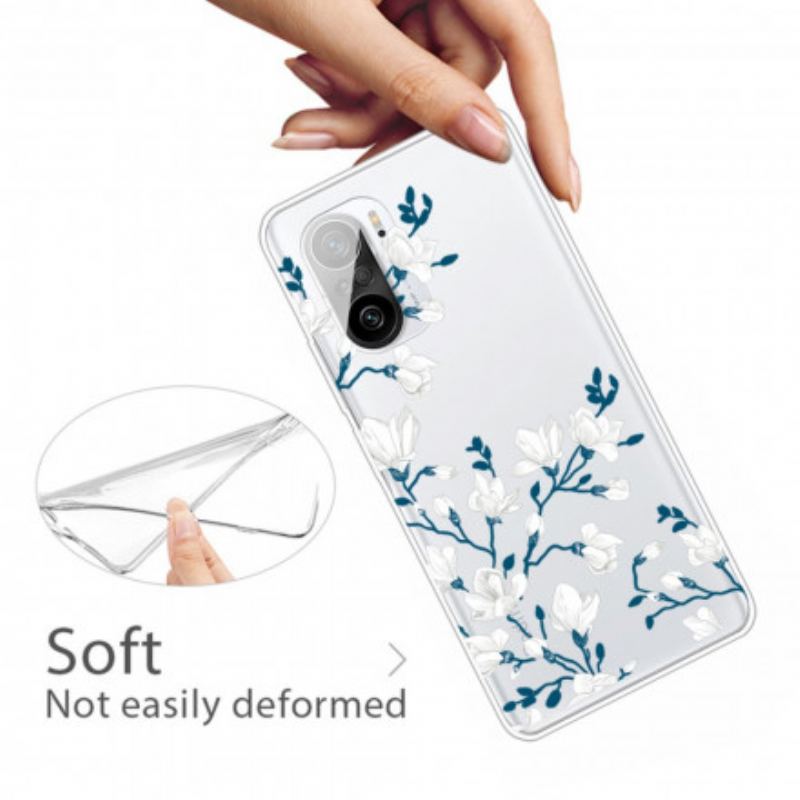 Coque Poco F3 / Xiaomi Mi 11i 5G Fleurs Blanches