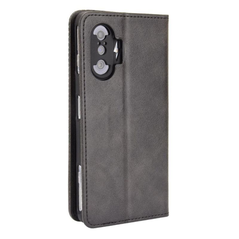 Flip Cover Poco F3 / Xiaomi Mi 11i 5G Effet Cuir Vintage Stylisé