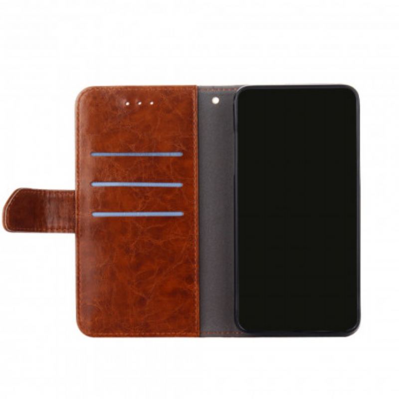 Housse Poco F3 / Xiaomi Mi 11i 5G Effet Cuir Géométrique
