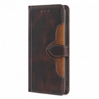 Housse Poco F3 / Xiaomi Mi 11i 5G Simili Cuir Bicolore Stylish