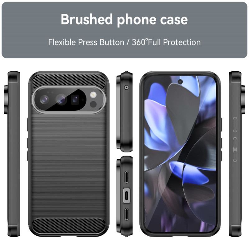 Coque Google Pixel 10 / 10 Pro Fibre Carbone Brossée