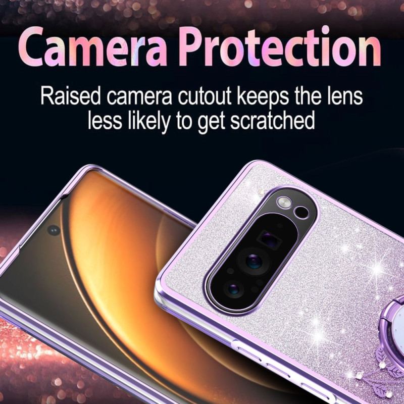 Coque Google Pixel 10 / 10 Pro Strass et Anneau-Support KADEM