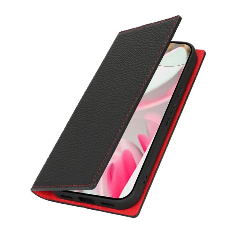 Flip Cover Google Pixel 10 Cuir Texturé à Lanière