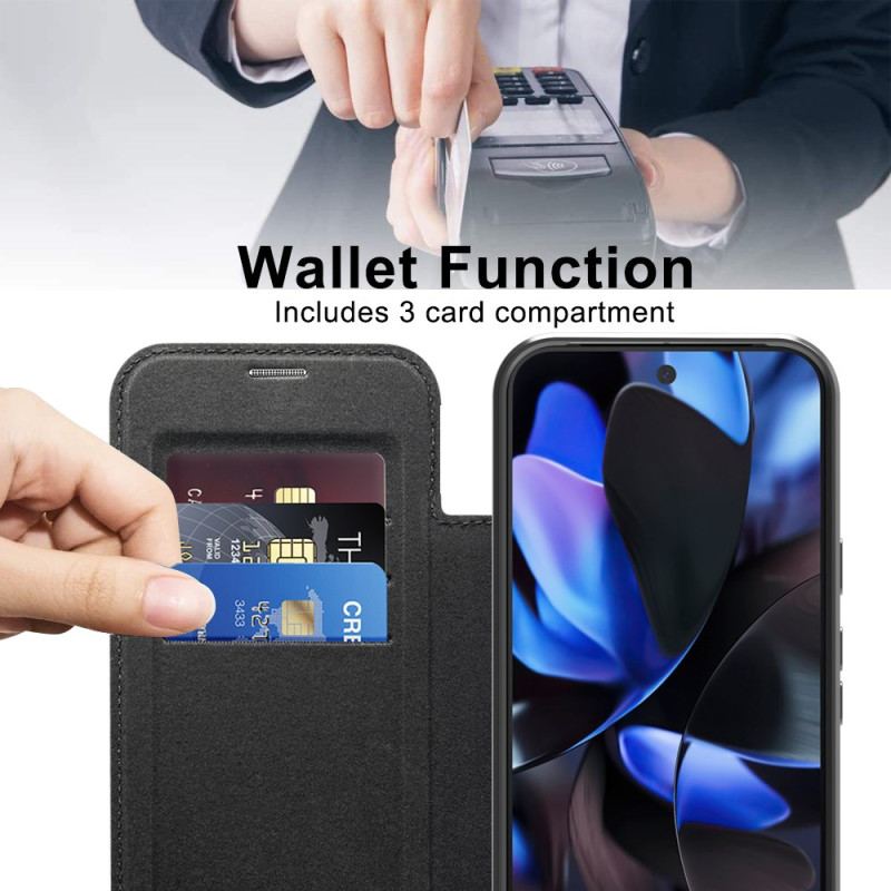 Flip Cover Google Pixel 10 / 10 Pro Compatible MagSafe avec Blocage RFID