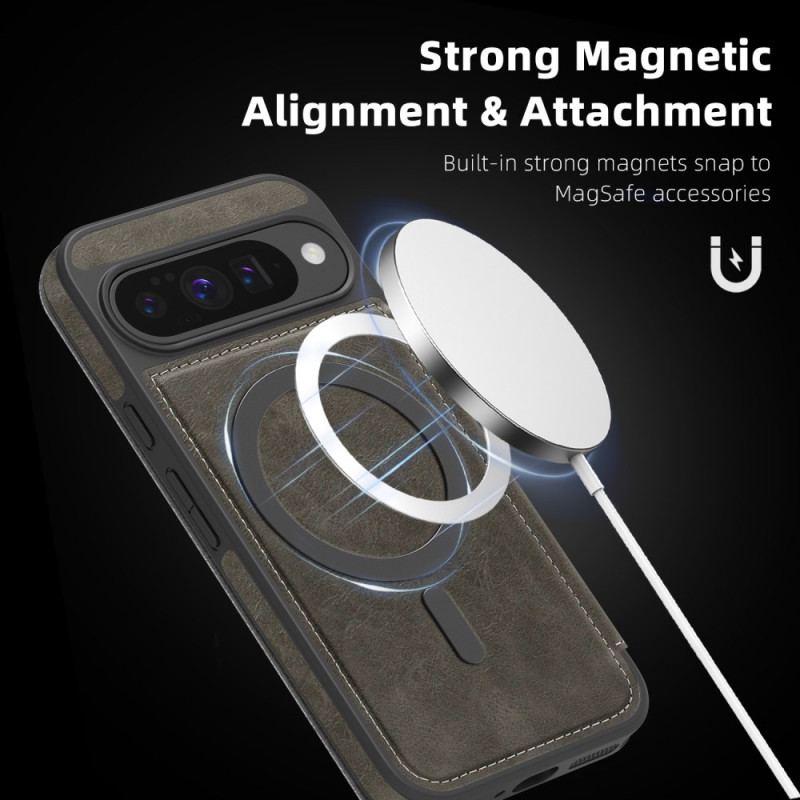 Flip Cover Google Pixel 10 / 10 Pro Compatible MagSafe avec Porte-Cartes RFID