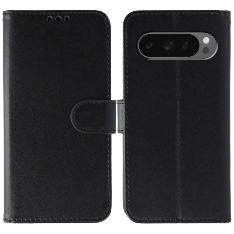 Housse Google Pixel 10 / 10 Pro / 9 / 9Pro Effet Cuir avec Lanière