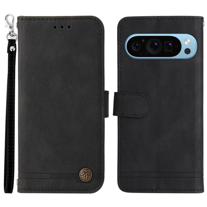 Housse Google Pixel 10 / 10 Pro / 9 / 9 Pro Rivet et Lanière