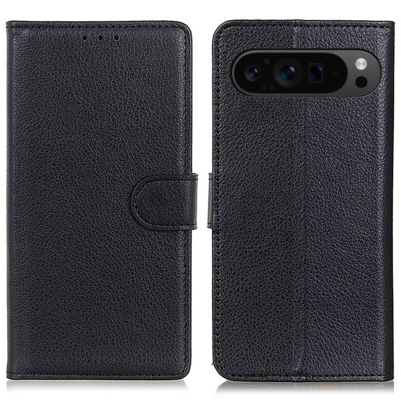 Housse Google Pixel 10 / 10 Pro / 9 / 9 Pro Simili Cuir Traditionnel