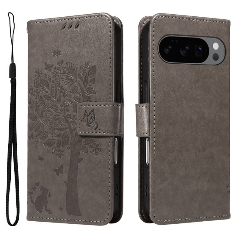 Housse Google Pixel 10 / Pixel 10 Pro Arbre et Chat