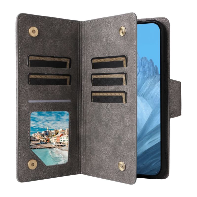 Housse Google Pixel 10 / 10 Pro Portefeuille Effet Daim