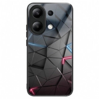 Coque Xiaomi Redmi Note 13 4G Verre Trempé Triangles Noirs