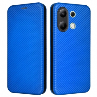 Flip Cover Xiaomi Redmi Note 13 4G Fibre Carbone