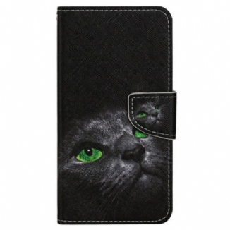 Housse Xiaomi Redmi Note 13 4G Chat aux Yeux Verts