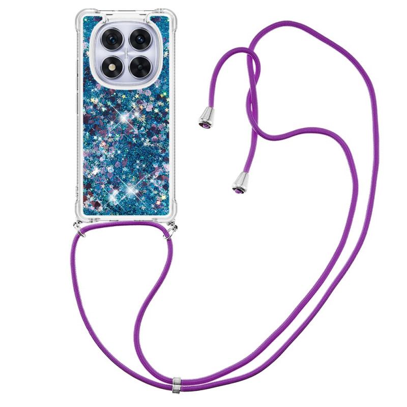 Coque à Cordon Xiaomi Redmi Note 14 Pro 5G / Poco X7 5G Paillettes