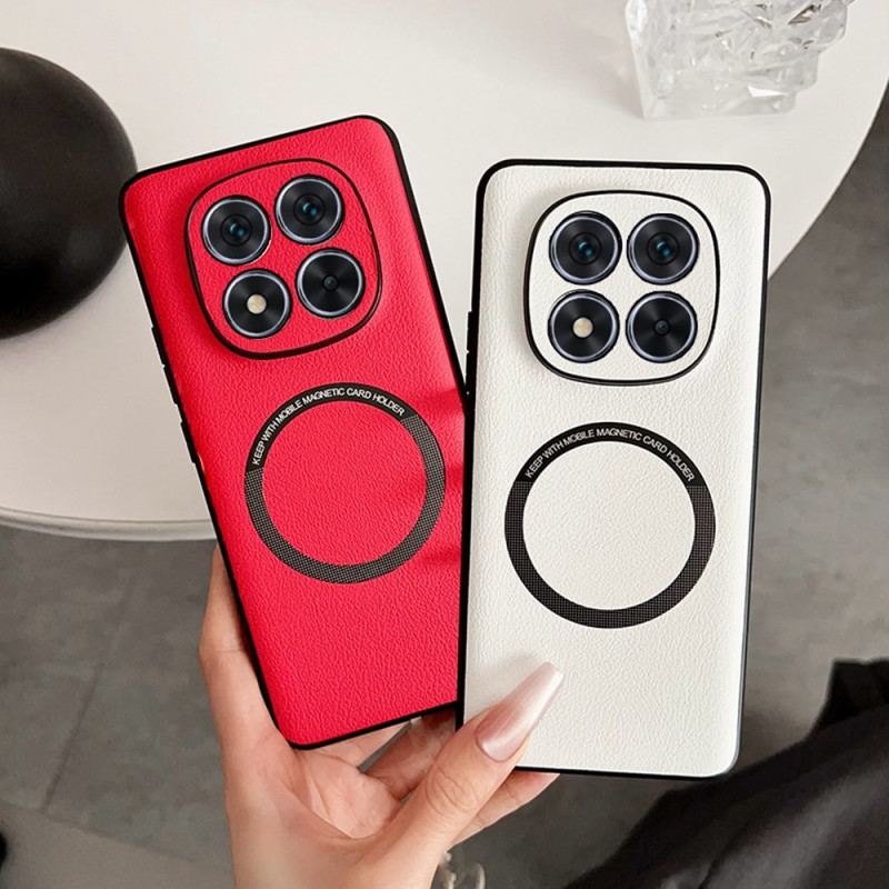 Coque Xiaomi Redmi Note 14 Pro 5G Compatible MagSafe Effet Cuir
