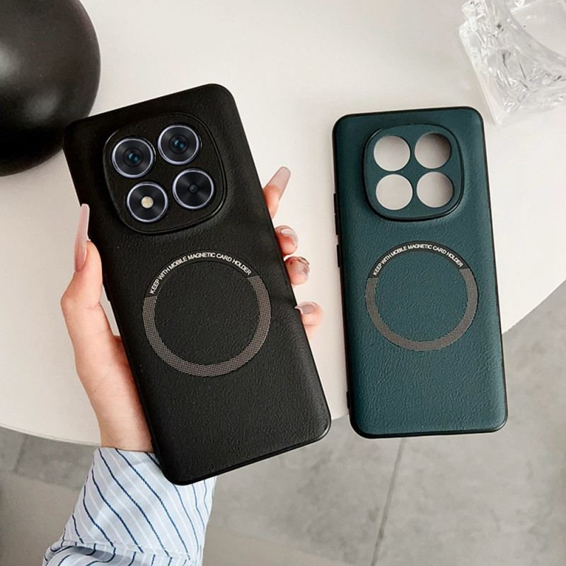 Coque Xiaomi Redmi Note 14 Pro 5G Compatible MagSafe Effet Cuir