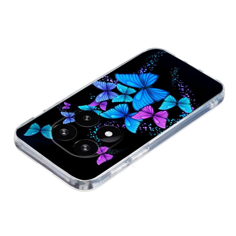 Coque Xiaomi Redmi Note 14 Pro 5G / Poco X7 Papillons Colorés