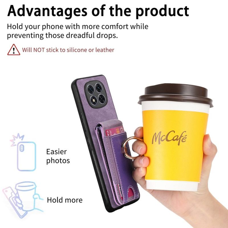 Coque Xiaomi Redmi Note 14 Pro 5G / Poco X7 Porte-Cartes Magnétique Rabat Vertical