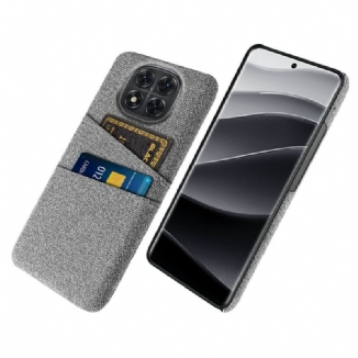 Coque Xiaomi Redmi Note 14 Pro 5G / Poco X7 Tissu Porte-Cartes