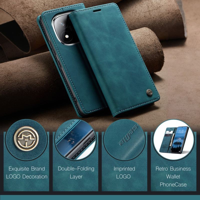 Flip Cover Xiaomi Redmi Note 14 Pro 5G / Poco X7 Effet Daim CASEME