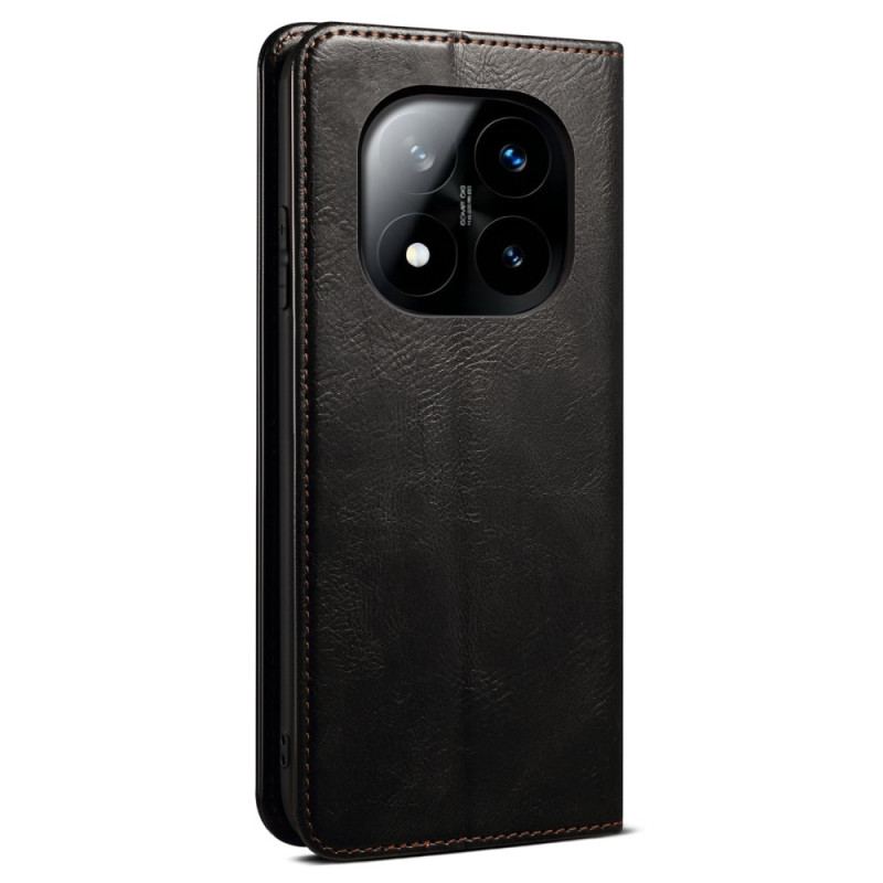 Flip Cover Xiaomi Redmi Note 14 Pro 5G / Poco X7 Simili Cuir Ciré