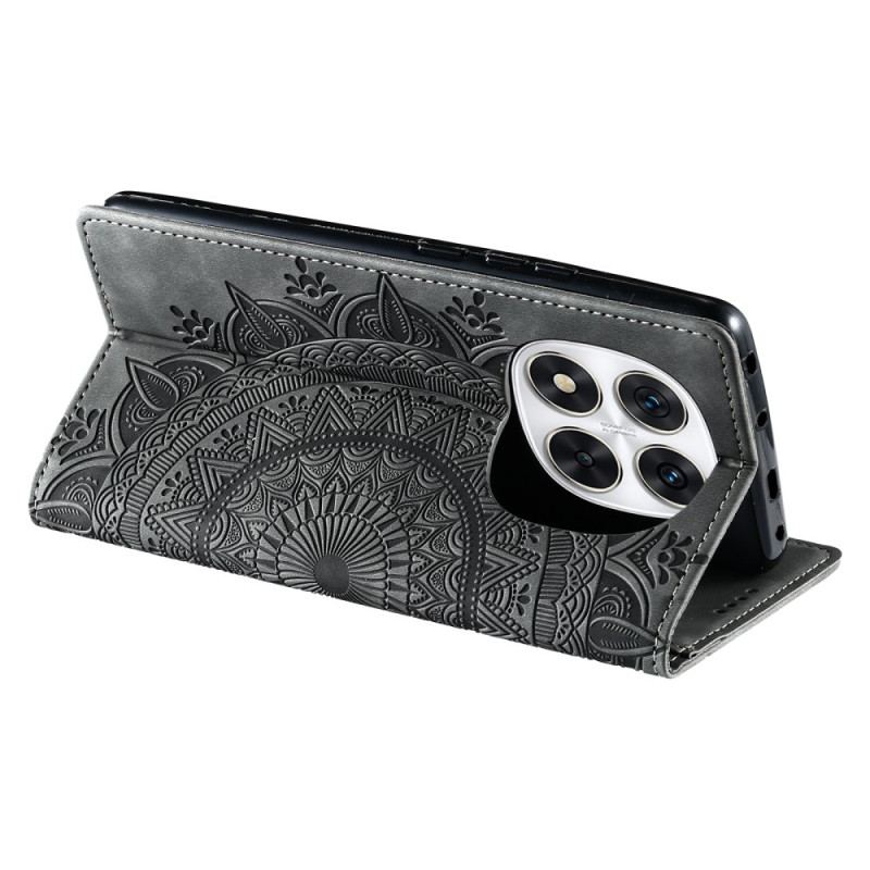 Flip Cover Xiaomi Redmi Note 14 Pro Plus 5G / 14 Pro 5G / Poco X7 Effet Daim Mandala
