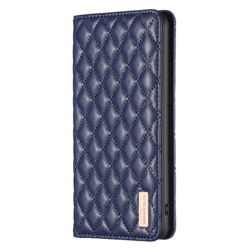 Flip Cover Xiaomi Redmi Note 14 Pro Plus 5G / 14 Pro 5G / Poco X7 Matelassée BINFEN COLOR