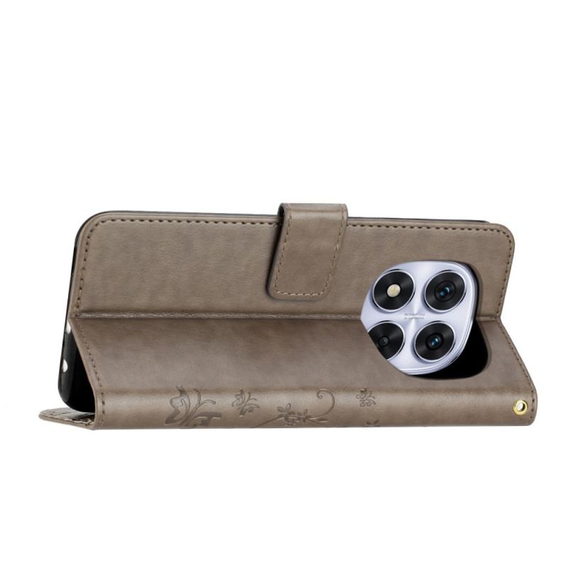 Housse Xiaomi Redmi Note 14 Pro 5G / Poco X7 Papillons et Fleurs Imprimés