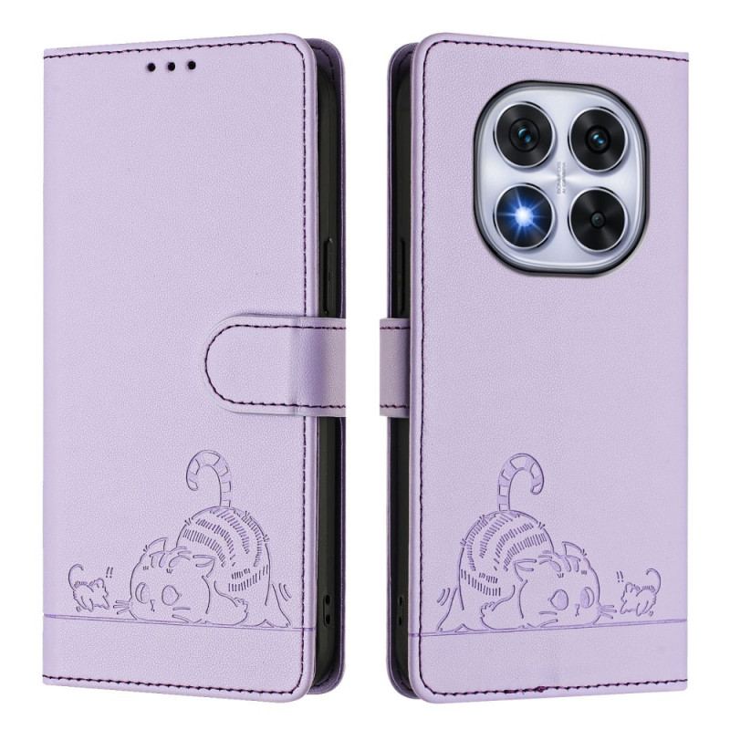 Housse Xiaomi Redmi Note 14 Pro 5G / Poco X7 Protection RFID Scène de Chat