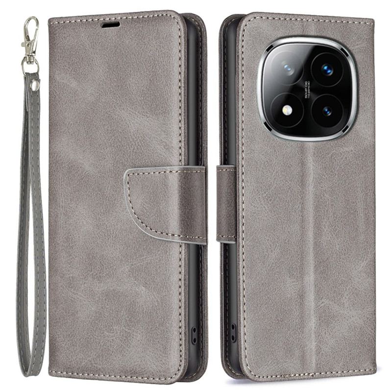 Housse Xiaomi Redmi Note 14 Pro Plus 5G / 14 Pro 5G / Poco X7 Fermoir Oblique à Lanière