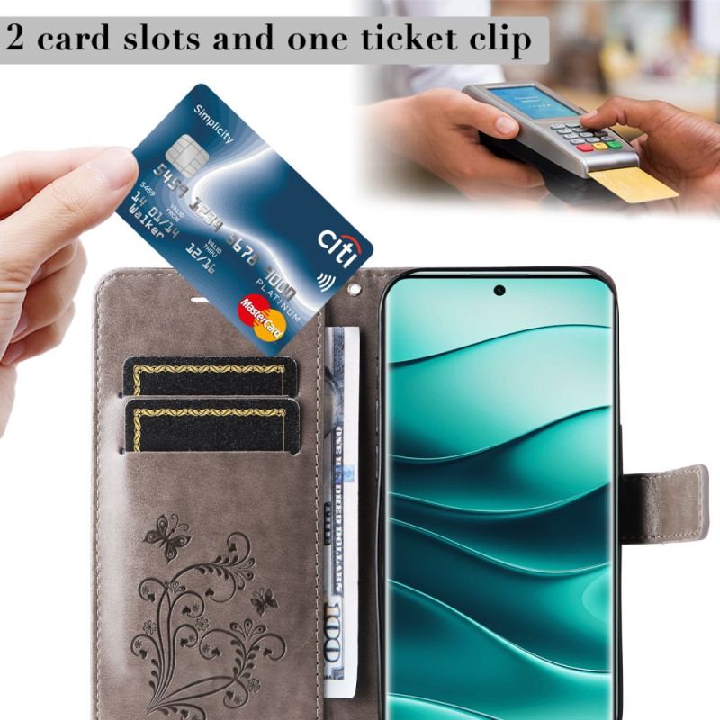 Housse Xiaomi Redmi Note 14 Pro Plus 5G / 14 Pro 5G / Poco X7 Papillons Géants