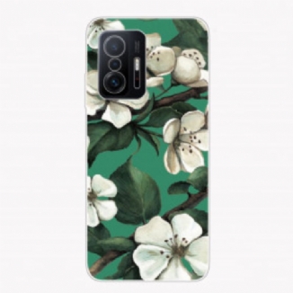 Coque Xiaomi 11T / 11T Pro Fleurs Blanches Peintes