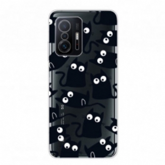 Coque Xiaomi 11T / 11T Pro Multiples Chats Noirs