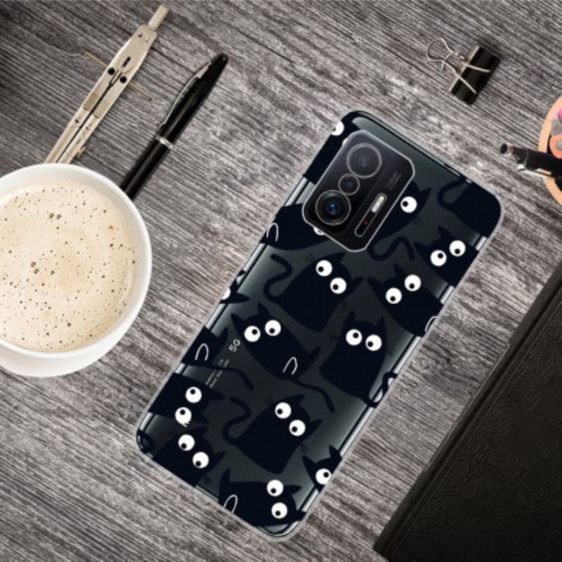 Coque Xiaomi 11T / 11T Pro Multiples Chats Noirs