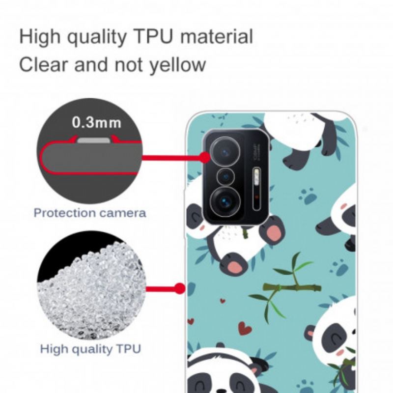 Coque Xiaomi 11T / 11T Pro Tas de Pandas