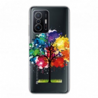 Coque Xiaomi 11T / 11T Pro Transparente Arbre Aquarelle