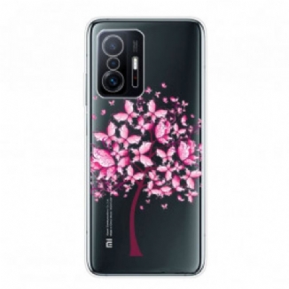 Coque Xiaomi 11T / 11T Pro Transparente Arbre à Papillon