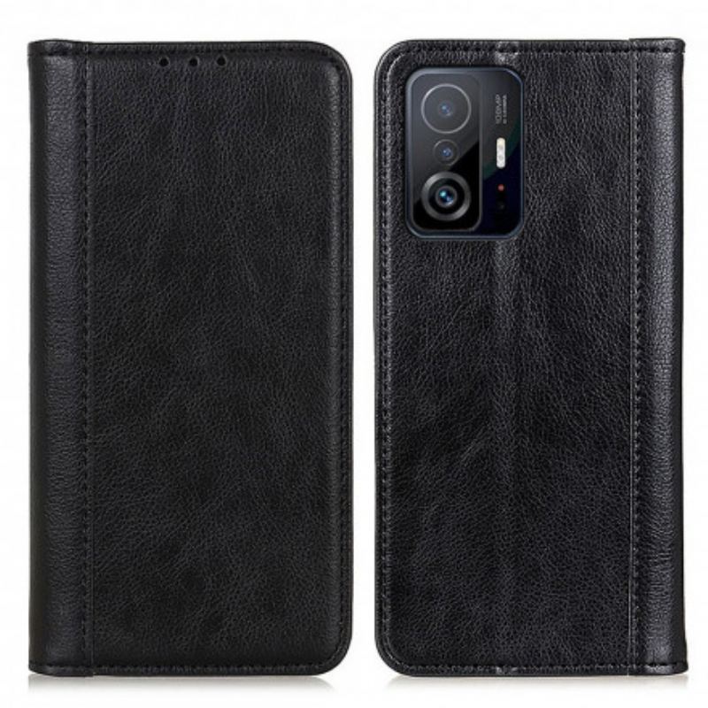 Flip Cover Xiaomi 11T / 11T Pro Cuir Litchi Fendu Élégance